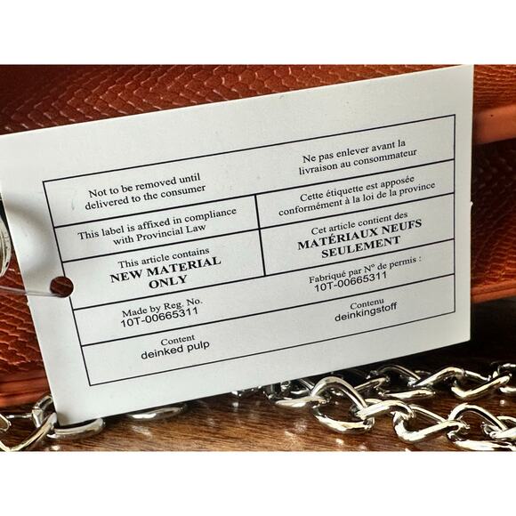 URBAN Expressions Kyla Mini Bag Vegan Leather Crossbody Purse Pumpkin Orange NWT - Picture 9 of 13